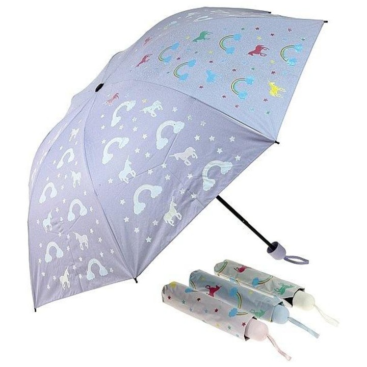 Детски чадър ADAR, дъга, еднорози, многоцветен