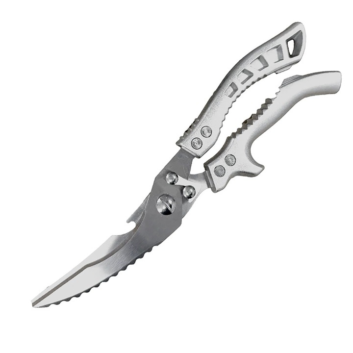 Кухненска ножица, 25.5x6см, мултифункционална, сребриста