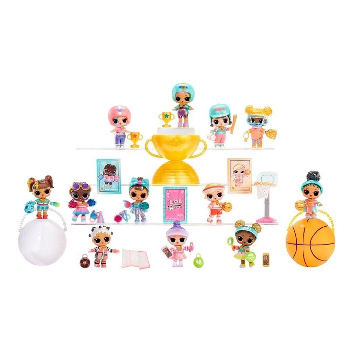 Set Papusi L.O.L. Surprise All Star Sports Vault Tot, multicolor