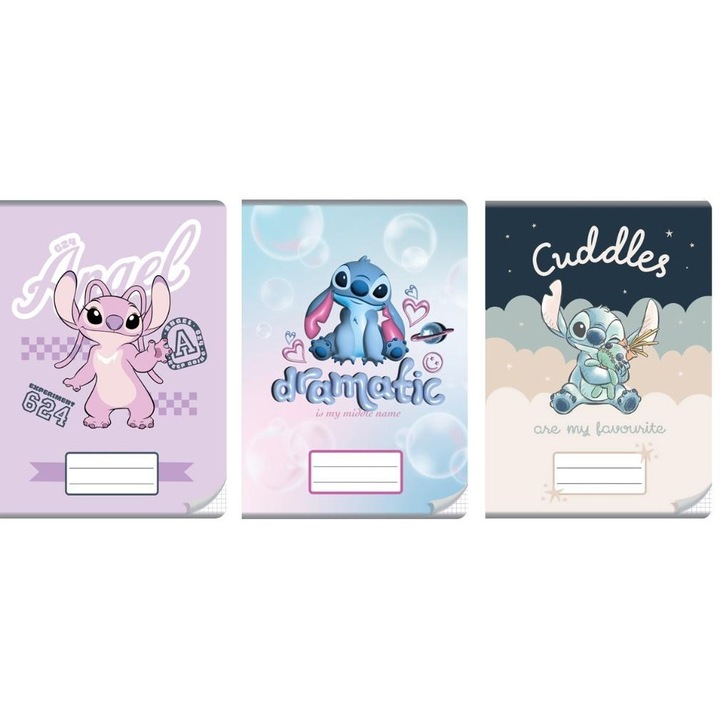 Caiete A4 Beniamin, set 10 buc, 32 pagini, 70g, cu coperta moale, linie in carouri, culoare albastra