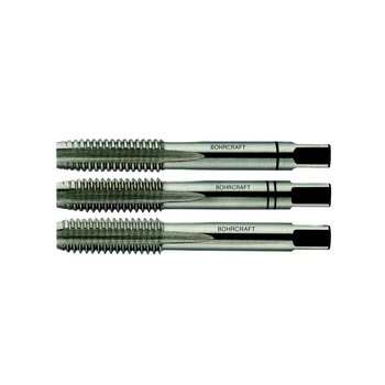 Tarod pentru filetare manuala pe stanga, DIN 352, HSS-G, 3 buc/set marca Bohrcraft METRIC 20 cu pas de 2,50 mm Tarod pentru filetare manuala pe stanga, DIN 352, HSS-G, 3 buc/set marca Bohrcraft METRIC 20 cu pas de 2,50 mm