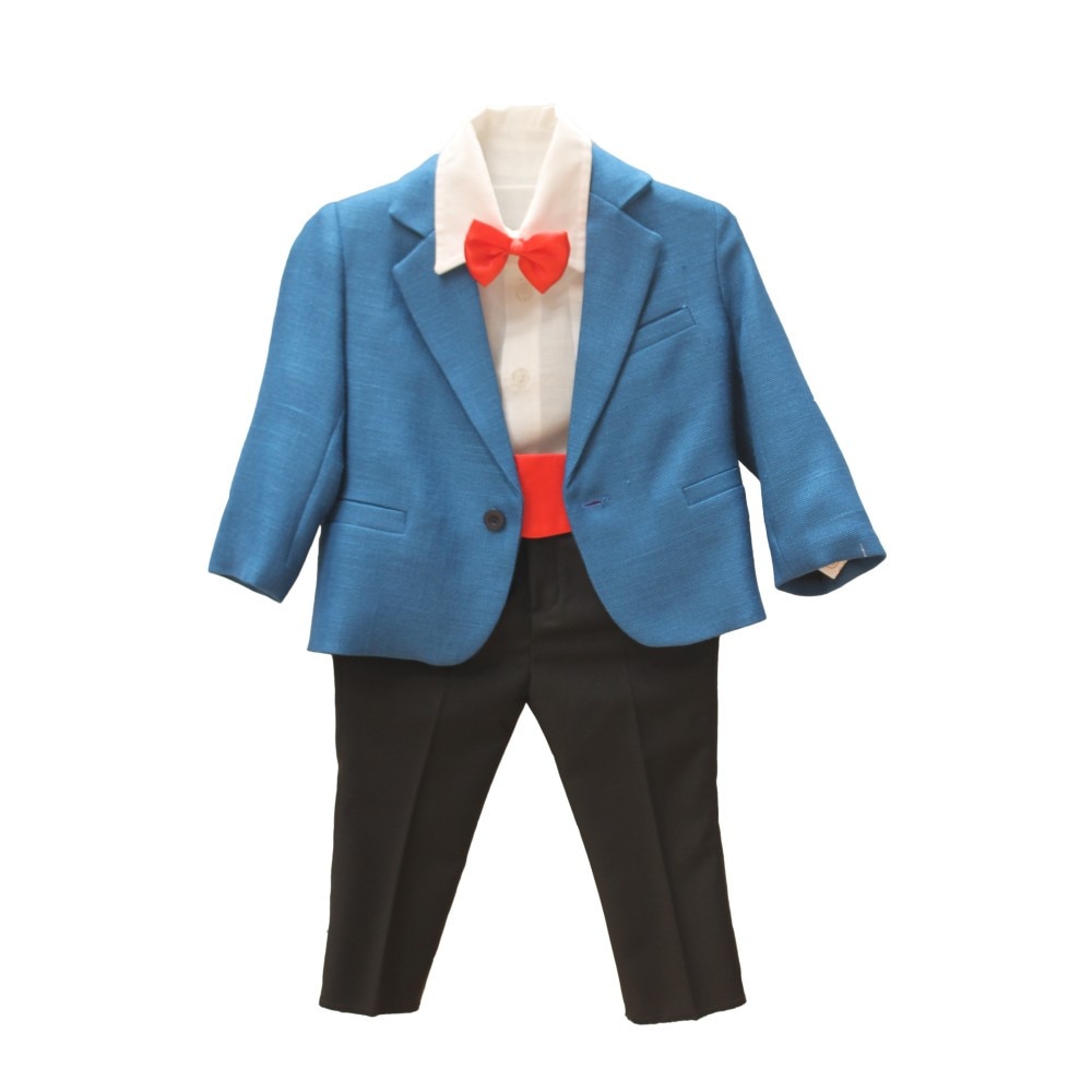 Costum pentru ocazii speciale, albastru electric 56cm