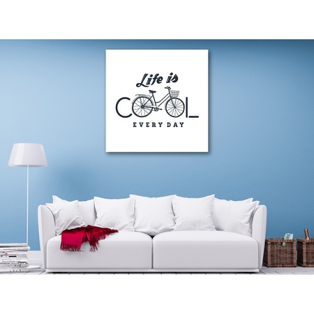 Barber Steer chin Tablou Canvas Life Is Cool, 50cm x 50cm - eMAG.ro