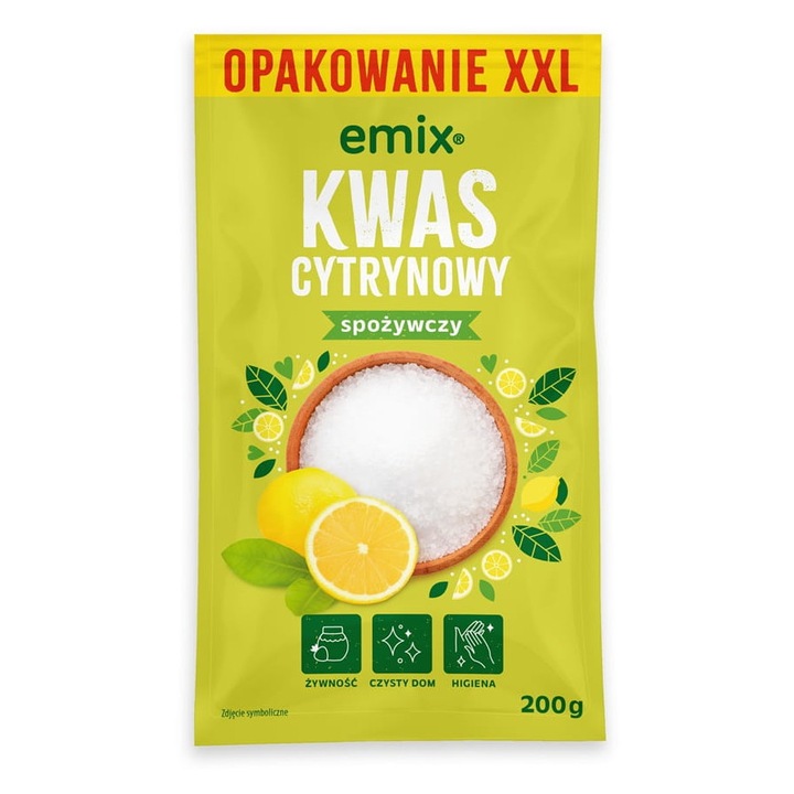 Acid citric EMIX 200g, set de 2 bucati