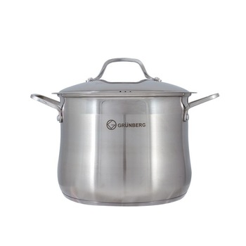 Oala Grunberg, 28 cm, 13.50 l , Capac, Inox Oala Grunberg, 28 cm, 13.50 l , Capac, Inox