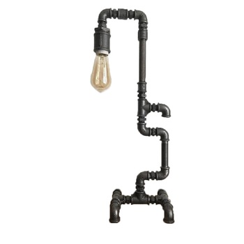 Veioza din teava neagra Vintage Pipe Lamp Veioza din teava neagra Vintage Pipe Lamp