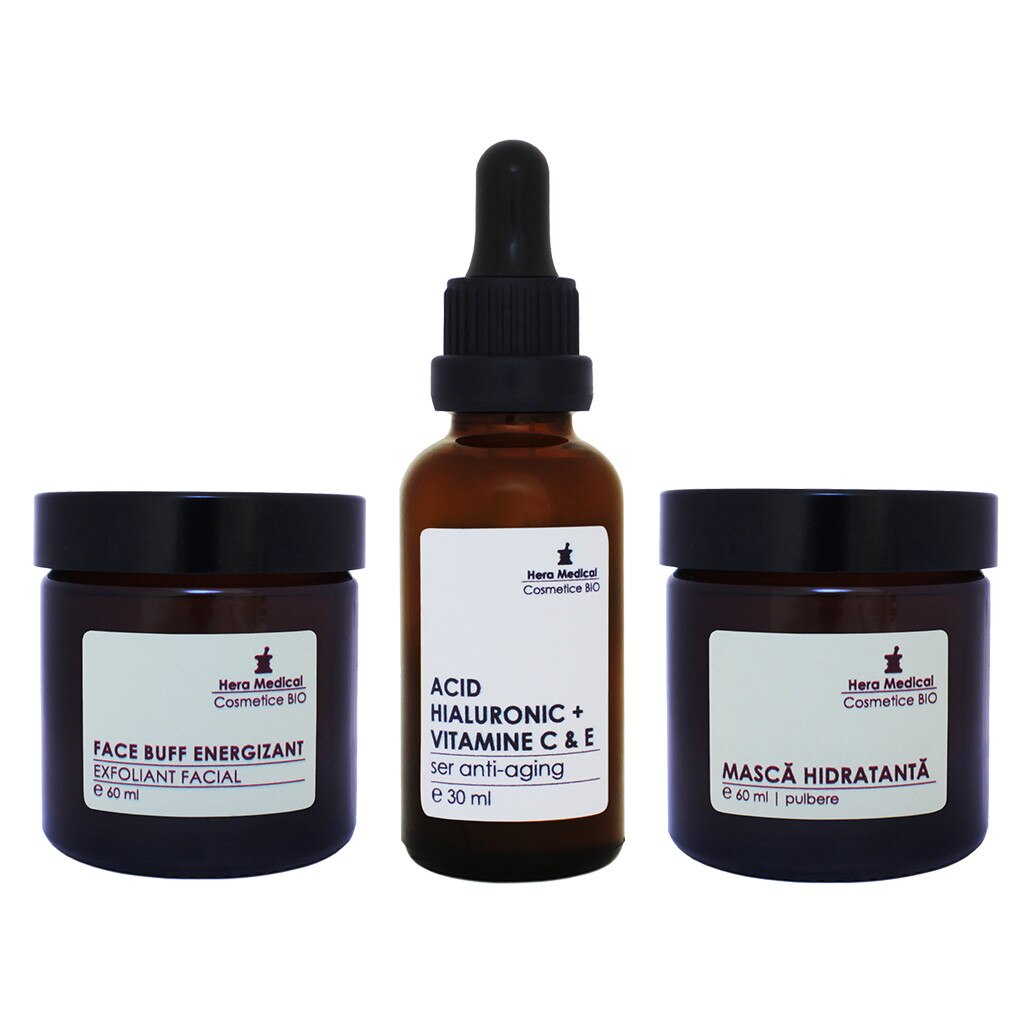 Set 1-2-3 Hidratare, Hera Medical Cosmetice BIO, 3 buc
