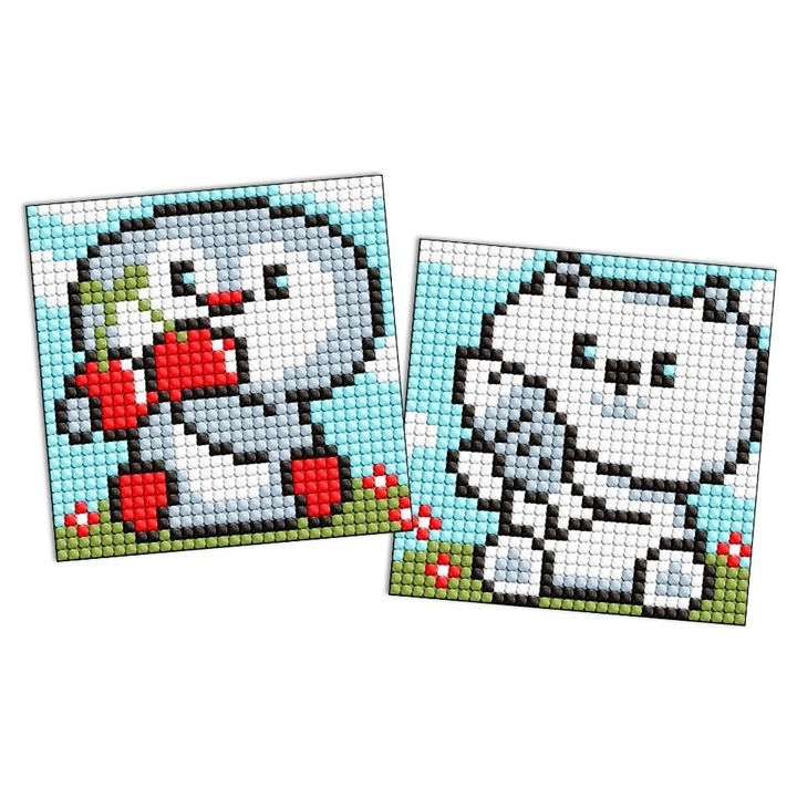 Set de artizanat, Ideyka, 2 magneti, 9x9cm, multicolor