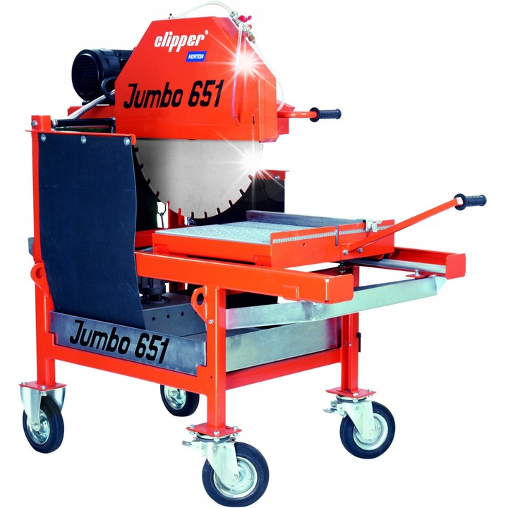 Електрически трион Norton Jumbo 651, 5,5 kW, 650x25,4 мм, с 4 колела, за бетон и камък