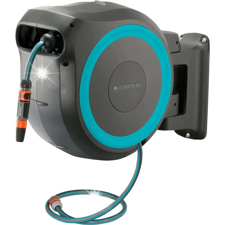 Стенна макара RollUp M/L Gardena, 25м, устойчива на замръзване, с оригинални аксесоари
