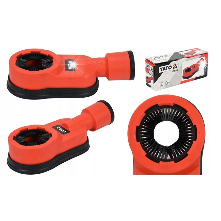 Прахоуловител за длето и пробиване Yato 70 мм, съвместим с прахосмукачки 29-36 мм