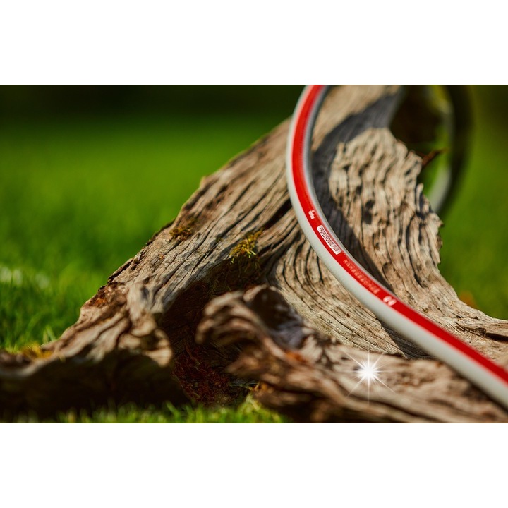 Комплект градински маркуч Vartco 1/2" 50м, количка за маркуч 45м, многофункционален пистолет с конектори, UV устойчив, гъвкав