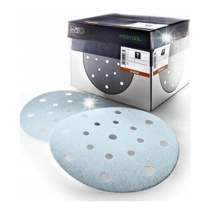 Комплект 50 абразивни диска Granat, Festool, D150mm, P120, за VOC лакове, универсален материал