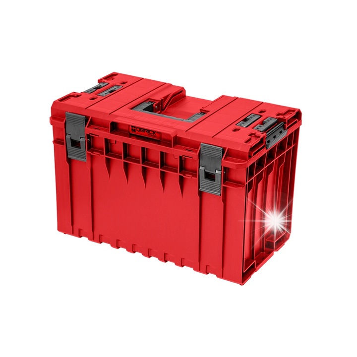 Qbrick ONE 450 Vario szerszámosláda, 52l, piros, 585x385x401mm