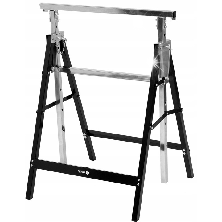 Работна стойка Vorel 29404, регулируема 79-130см, поцинкована стомана, 200кг, 4.5кг