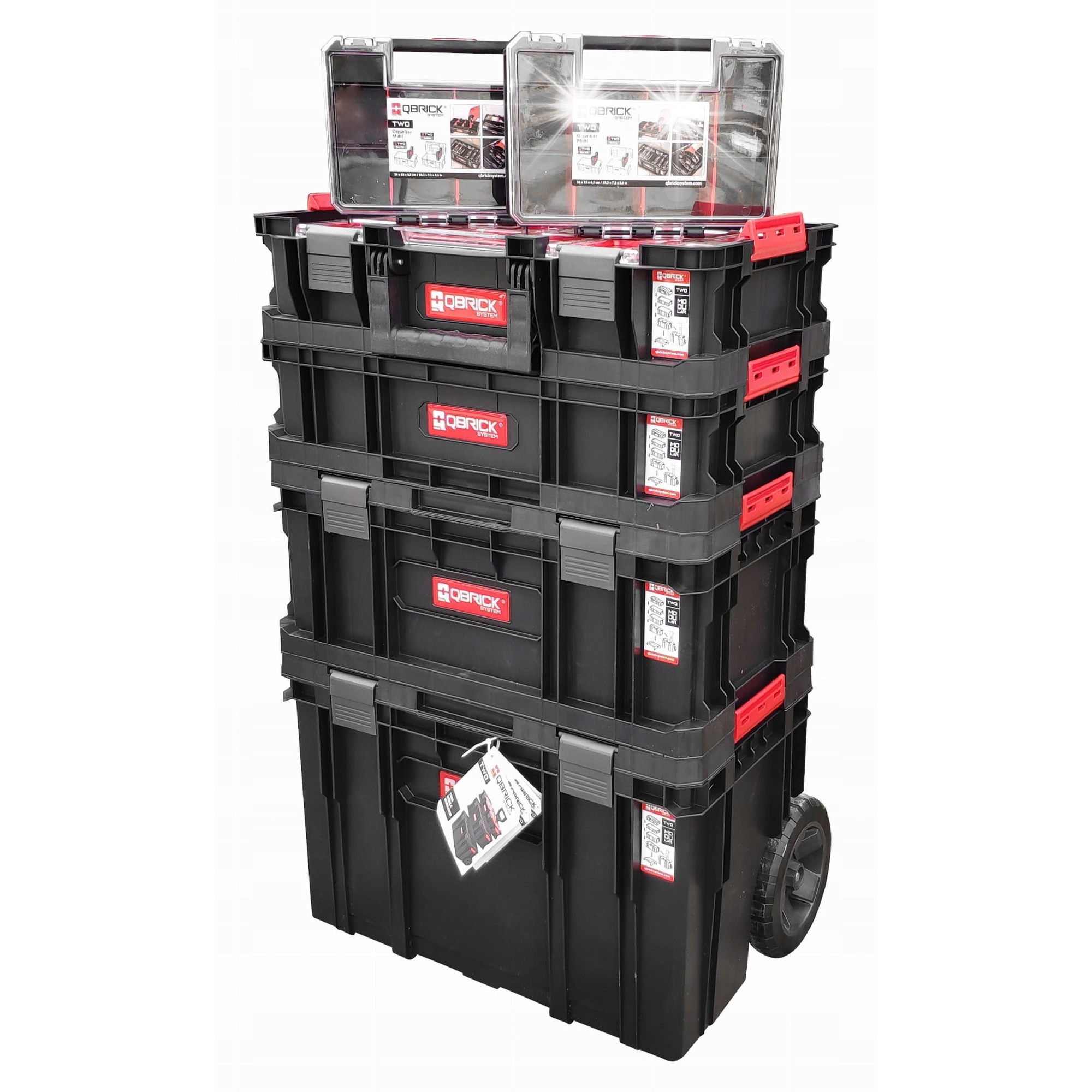 Set organizatoare scule QBrick, Toolbox Plus, 6 compartimente