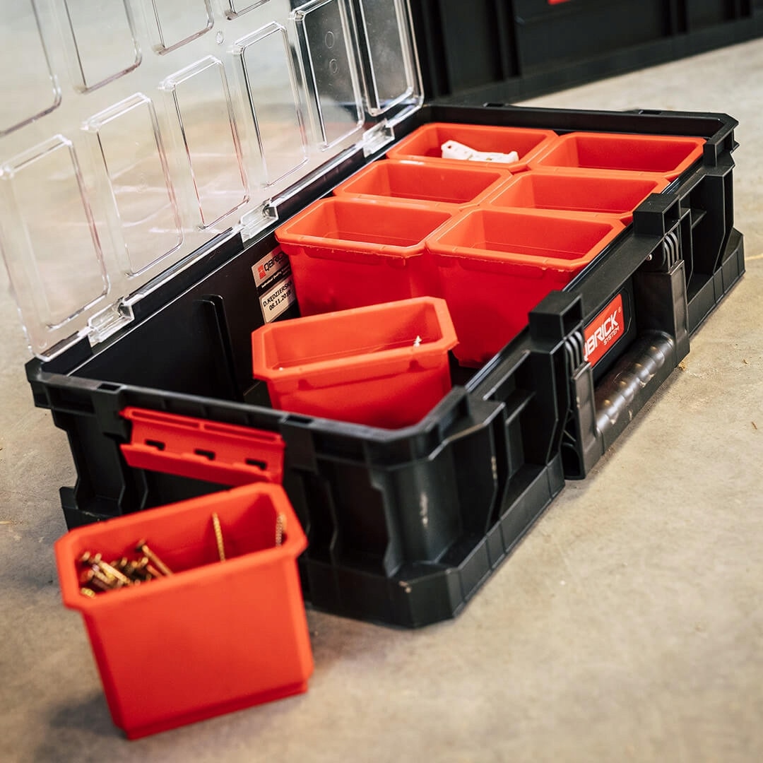 Set organizatoare scule QBrick, Toolbox Plus, 6 compartimente