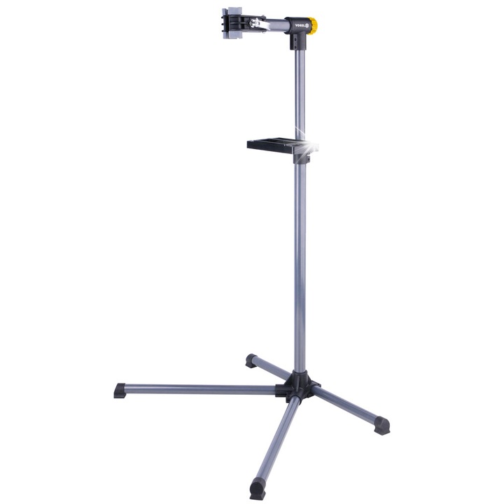 Стойка за сервизно обслужване на велосипед Vorel, регулируема височина 105x145см, максимална товароносимост 30кг, наклон 360°