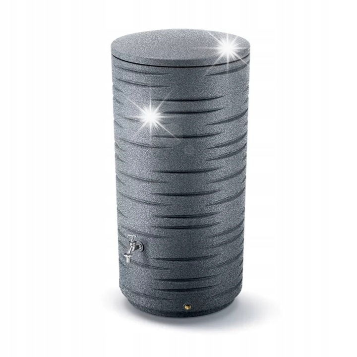 Prosperplast FREZE esővízgyűjtő tartály, 410l, szürke, 145x63cm, komplett szett