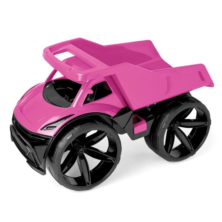 Camion de jucarie Wader Maximus, roz, 59cm, design modern