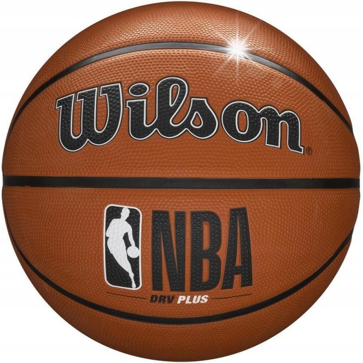 Баскетболна топка Wilson NBA DRV Plus, размер 5, за открито, издръжлива, цвят: многоцветен