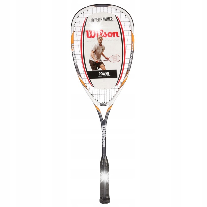 Ракета за скуош Wilson Hyper Hammer 145g, графит, 490cm, с калъф