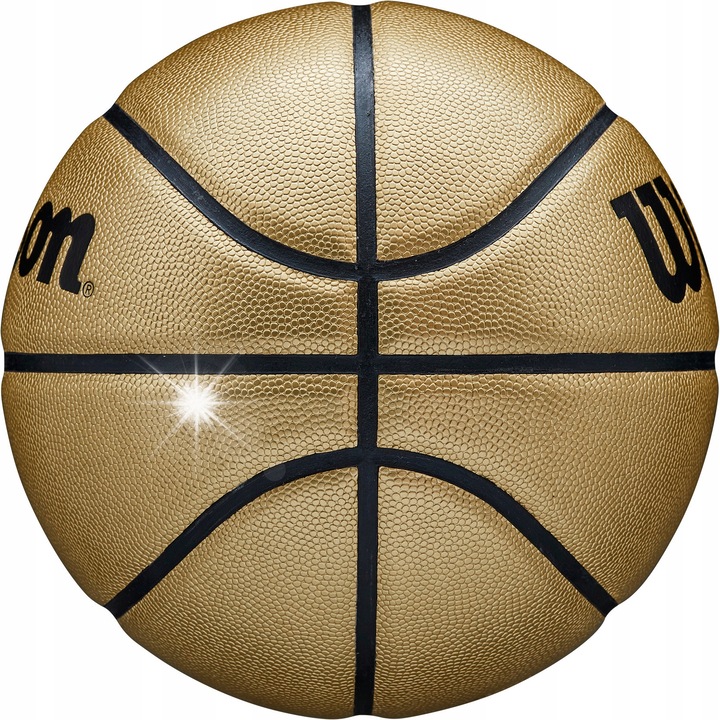 Wilson Gold Comp kosárlabda, gyűjtői, autogramhoz, arany, 7-es méret