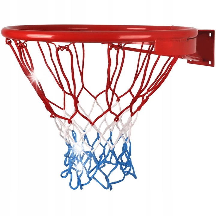 Професионален баскетболен обръч Kimet, комплект с мрежа, червен, 45см, 1,8мм дебелина