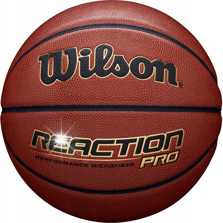 Wilson Reaction Pro R.5 kosárlabda, 5-ös méret, barna színű, beltéri és kültéri használatra