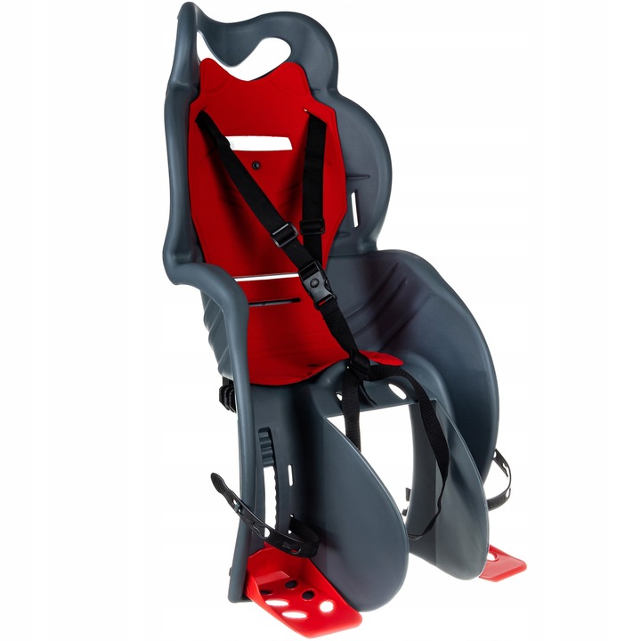 Детско столче за велосипед HTP Design, монтаж на рамка, антрацит, 24"-28", за максимално тегло 22 кг