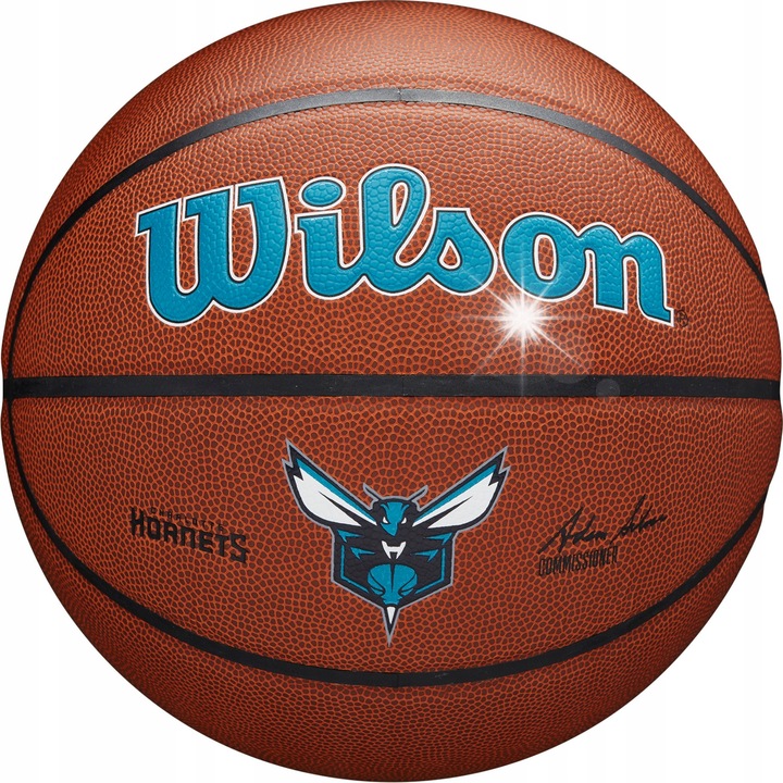 Wilson NBA Team Alliance Charlotte Hornets kosárlabdalabda, 7-es méret, kültéri/beltéri, Pure Feel kompozit bőr