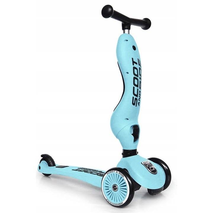 Scoot and Ride 2 az 1-ben roller, kék, állítható magasság, biztonsági rendszer