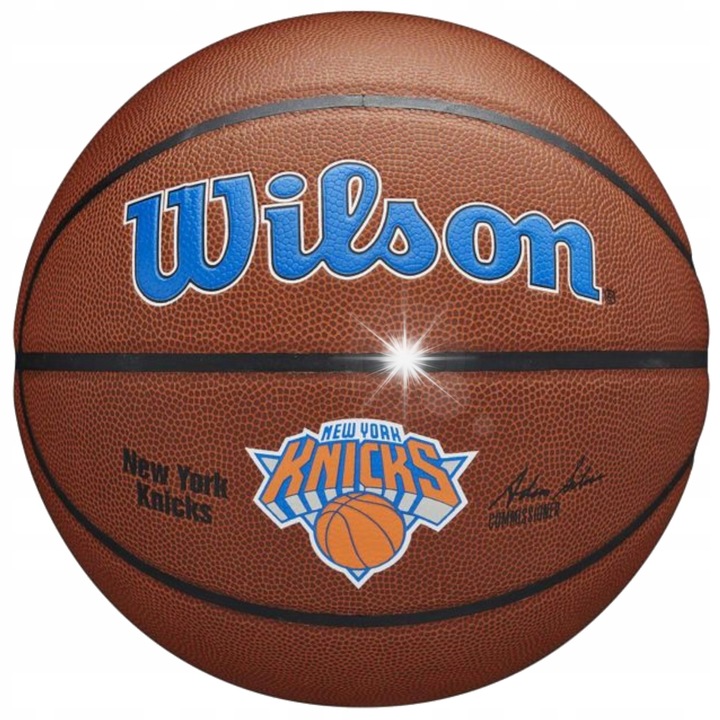 Wilson NY Knicks kosárlabda, 7-es méret, kültéri és beltéri, gumi