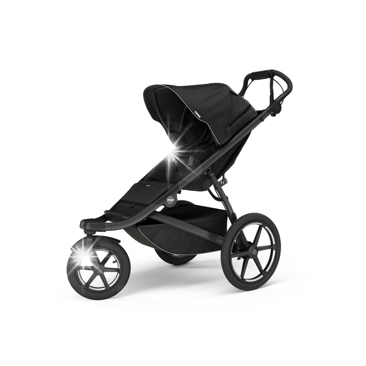 Количка Thule Urban Glide 3, черна, за всякакви терени, 1 място, 88x58x31см