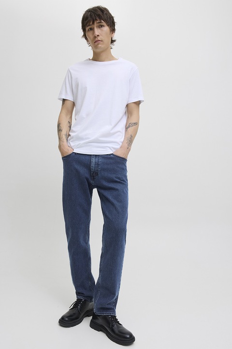 Jack & Jones, Straight fit farmernadrág, Sötétkék