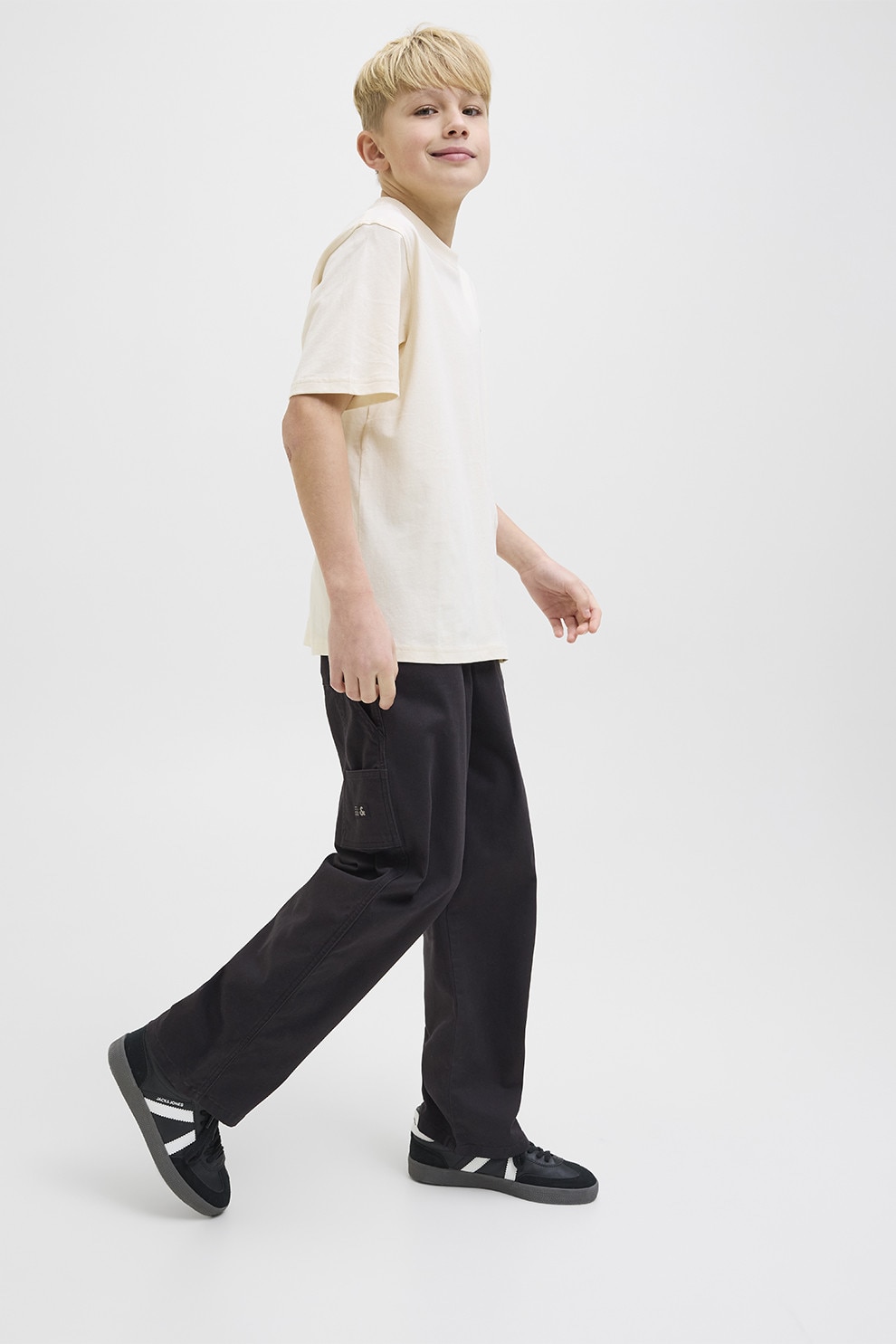 Jack & Jones, Pantaloni cu croiala dreapta, Negru, 146 CM