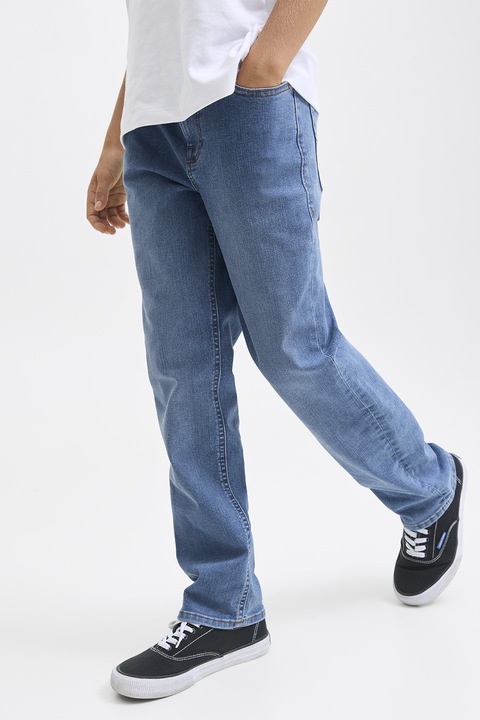 Jack & Jones, Mosott hatású regular fit farmernadrág, Pasztellkék, 152 CM