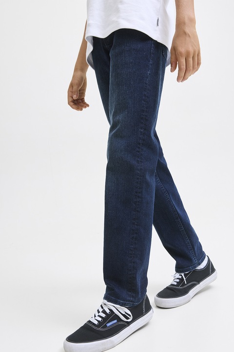 Jack & Jones, Egyszínű straight fit farmernadrág, Sötétkék, 146 CM