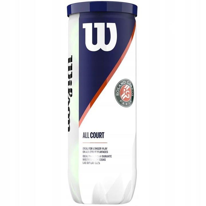 Топки за тенис Wilson Roland Garros All Court комплект 3 броя, жълти