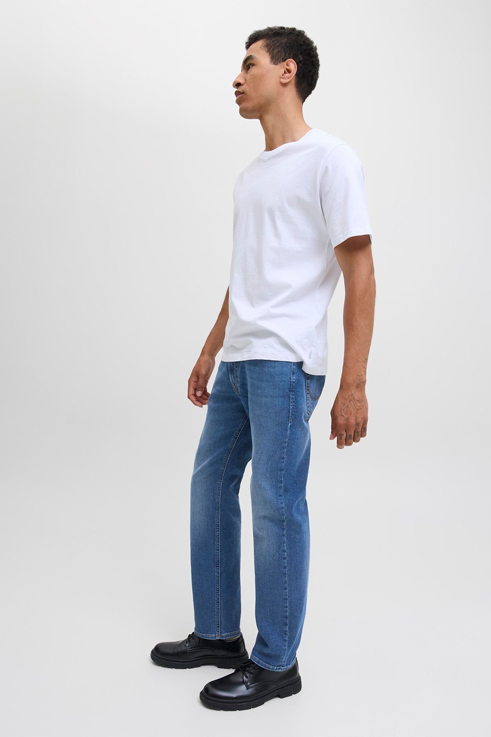 Jack & Jones, Blugi regular fit cu talie medie, Albastru, W34-L32