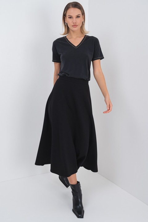 Only, Шпиц тениска с модал, Антрацитно сиво