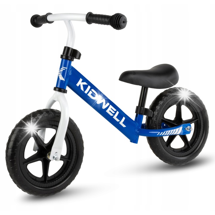 Детски велосипед Kidwell REBEL, 12", 2,64кг, EVA дунапренови колела, стоманена рамка, включен комплект