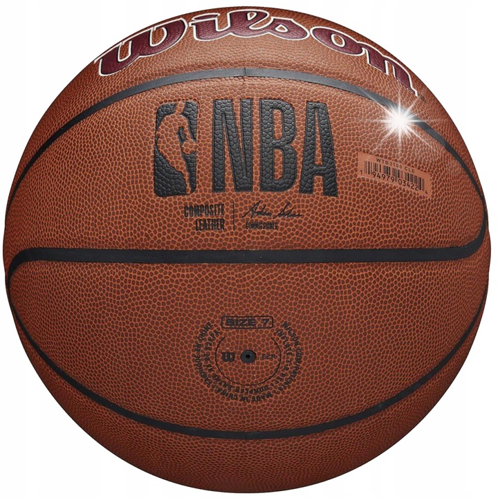 Баскетболна топка Wilson Cleveland Cavaliers, размер 7, за външна и вътрешна употреба, технология Total Grip
