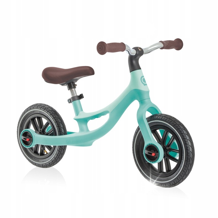 Детски велосипед Globber Go Bike Elite Air, 10 инча, цвят мента, 3-6 години, максимално тегло 25 кг, регулируема височина на седалката 33-42 см, комплект без инструменти