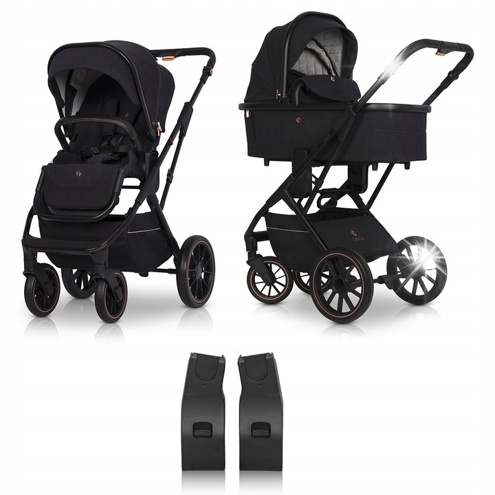 Многофункционална количка, Cavoe, 2в1, 22 кг, Черна