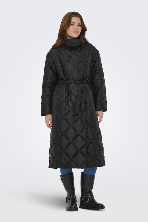 Only, Geaca lunga matlasata cu vatelina, Negru