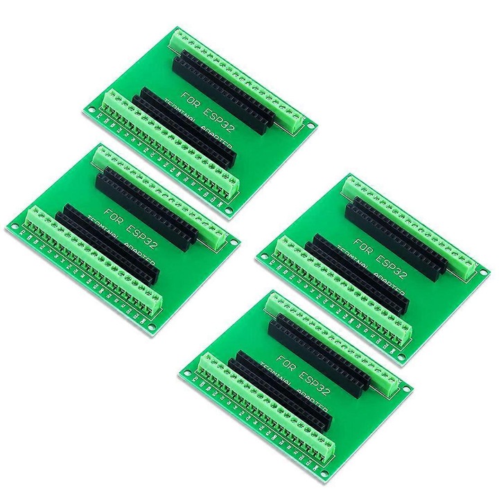 Set 4 Placi Breakout ESP32, GPIO 1 in 2, verde, 38 pini