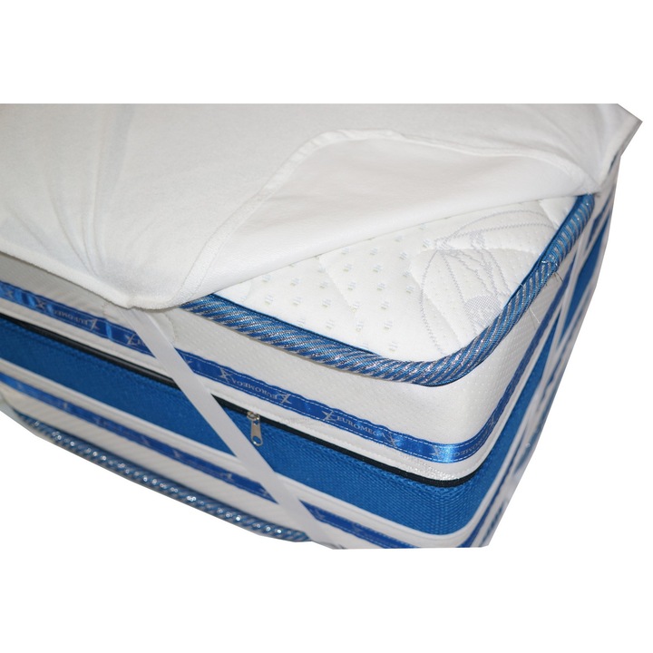 Protectie saltea impermeabila 160X200 cm, respirabila din BUMBAC