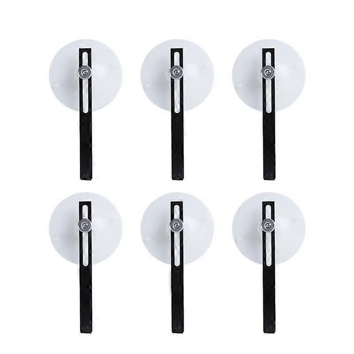 Set 6 cleme fixare pentru reparare display TV, Negru/Alb, Inox