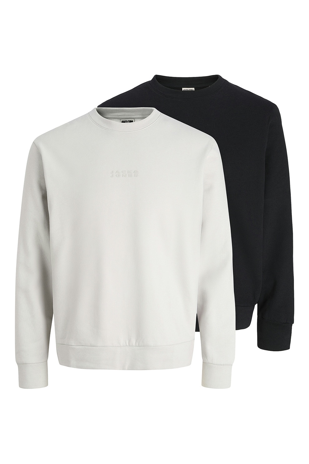Jack & Jones, Bluza sport cu decolteu la baza gatului si imprimeu